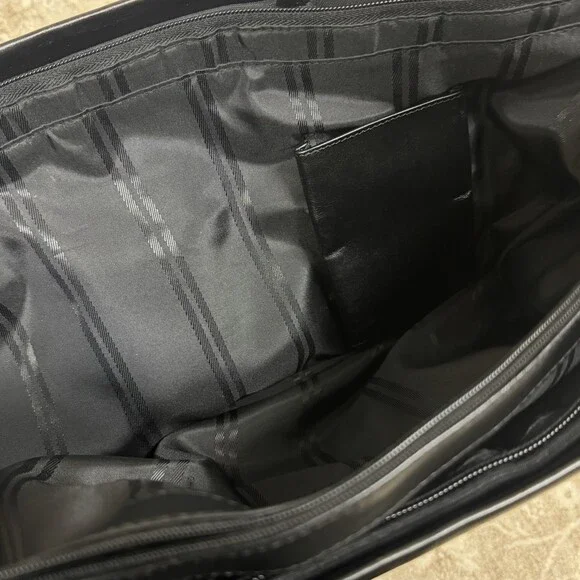 Tumi Large Tote Bag Leather/ Nylon Travel Voyaguer Everyday Shoulder Straps - Picture 7 of 13